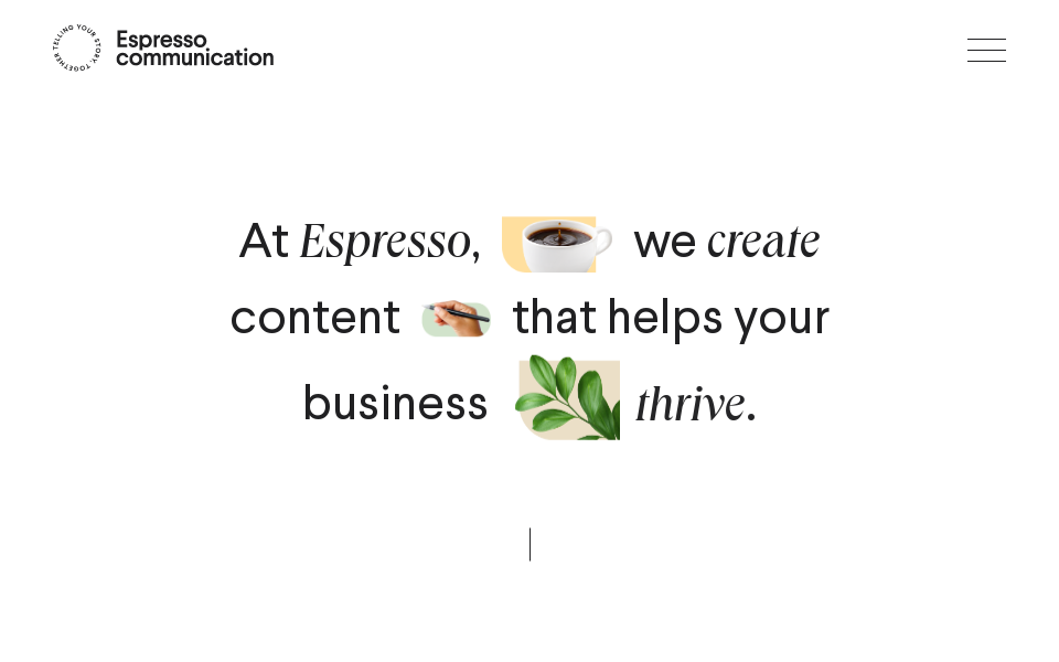 espressocommunication.com/en/ screen capture