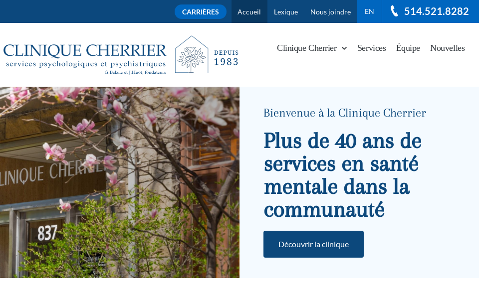 www.clinique-cherrier.com/ screen capture