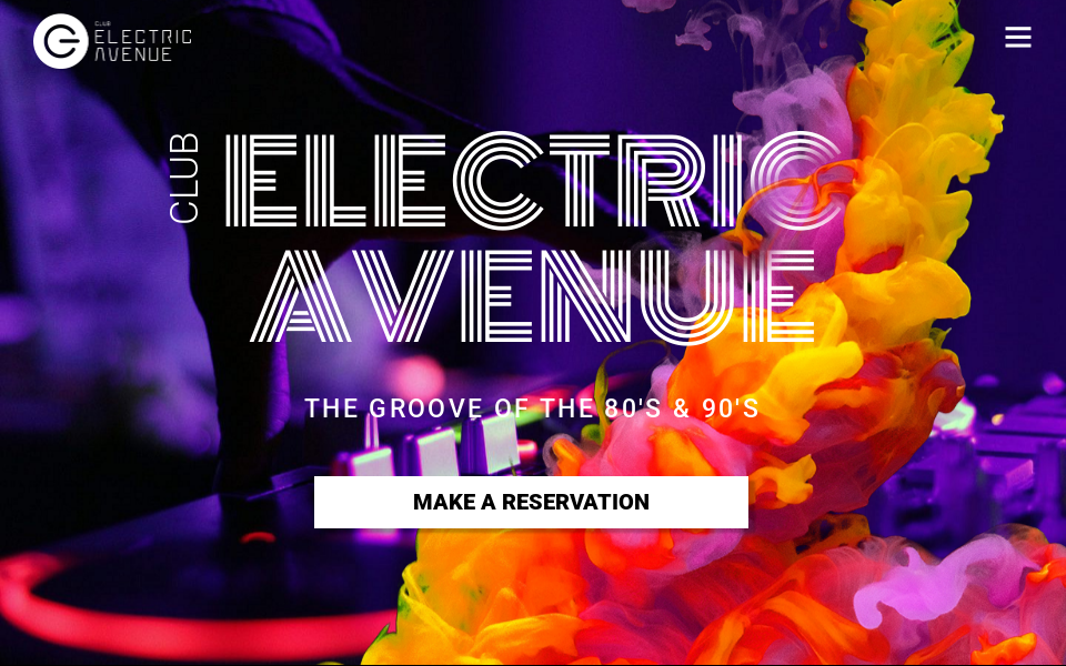 clubelectricavenue.ca/ screen capture