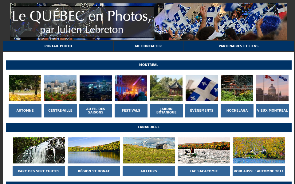 julienlebreton.com/quebec/index.html screen capture