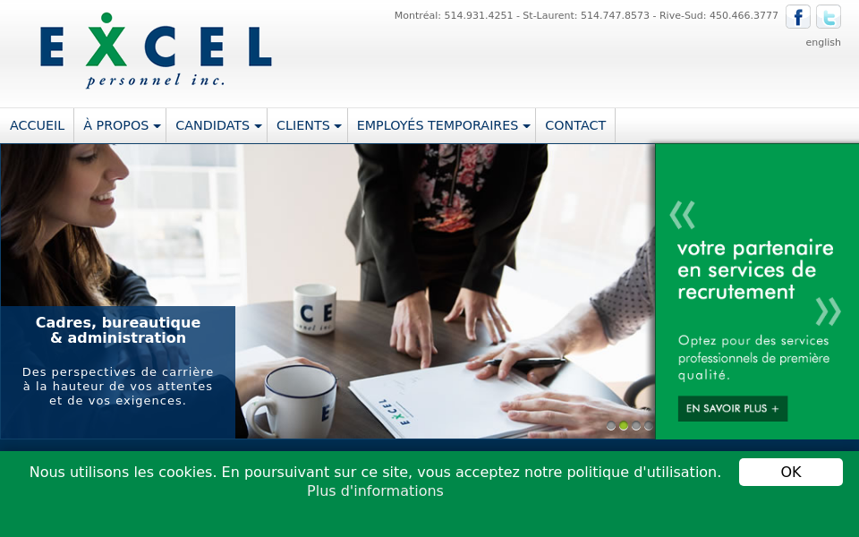 www.excel-personnel.ca/ screen capture