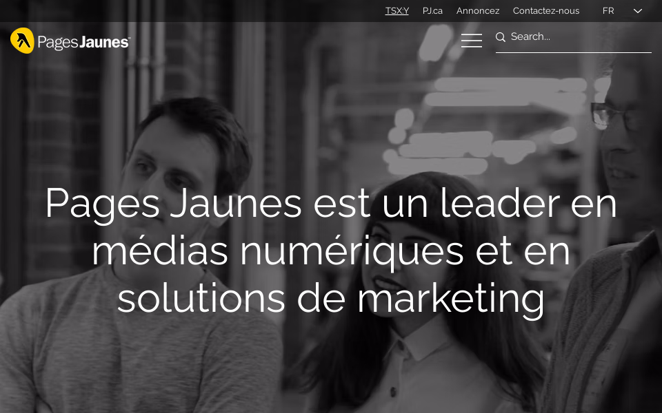 corporate.yp.ca/fr screen capture