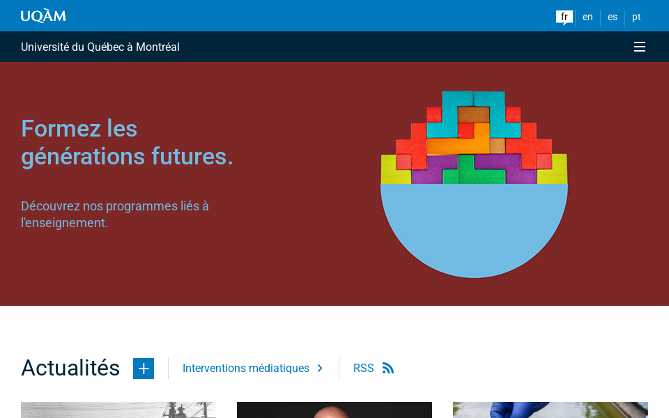 uqam.ca/ screen capture