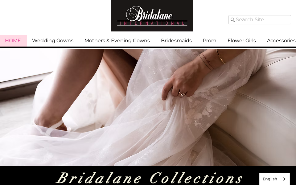 www.bridalane.com/ screen capture