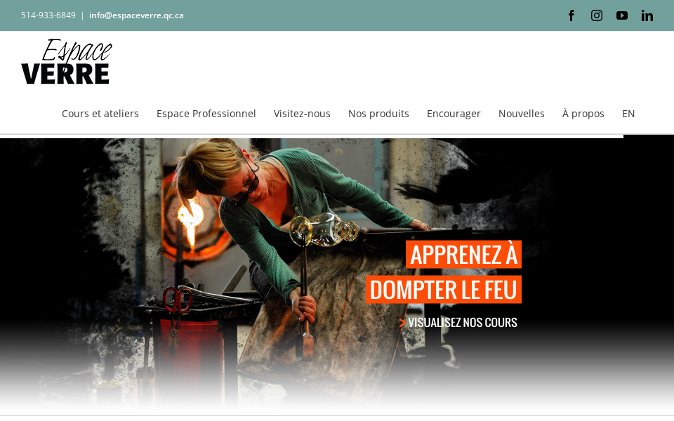 www.espaceverre.qc.ca/ screen capture