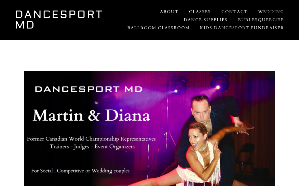 www.dancesportmd.ca/ screen capture