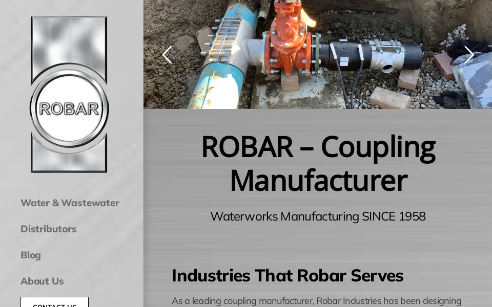 www.robarindustries.com/ screen capture
