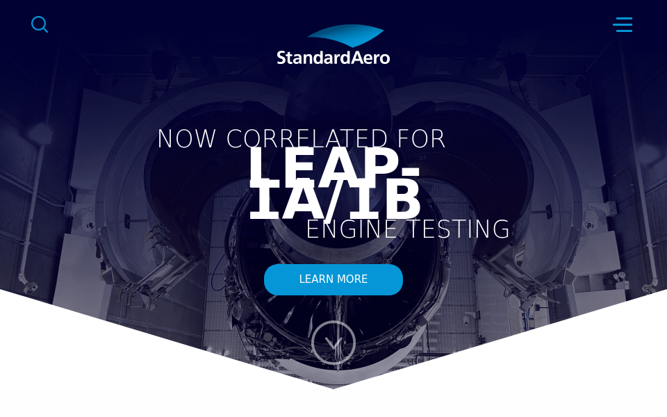 standardaero.com/ screen capture