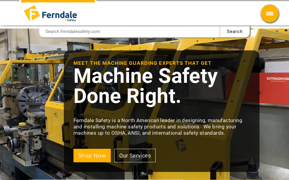 www.ferndalemachinery.com/ screen capture