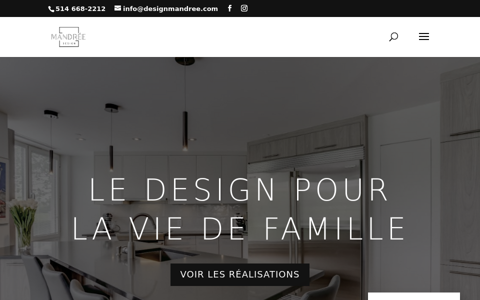 designmandree.com/ screen capture