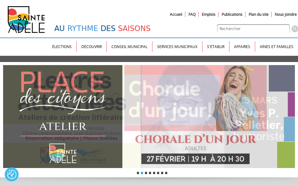 ville.sainte-adele.qc.ca/ screen capture