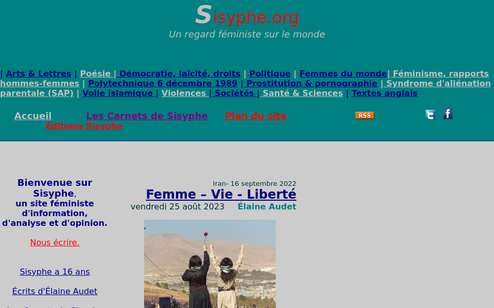 sisyphe.org/ screen capture
