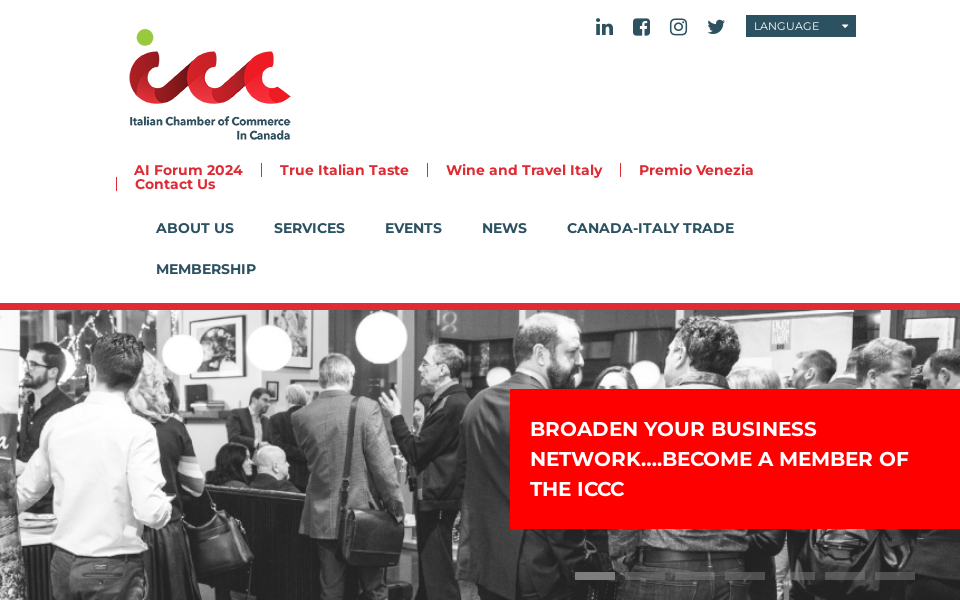 italchamber.qc.ca/ screen capture