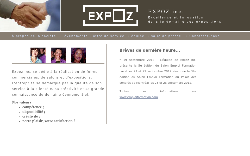 www.expozcom.com/ screen capture