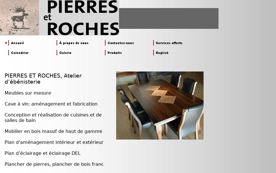 www.pierres-et-roches.com/ screen capture