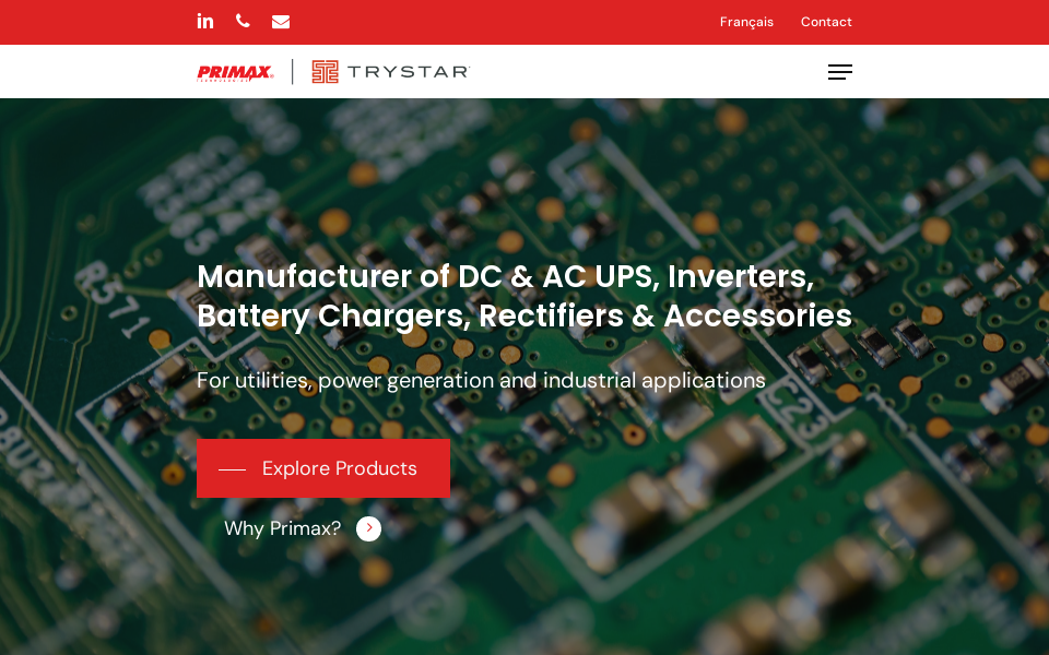 primaxpower.com/ screen capture