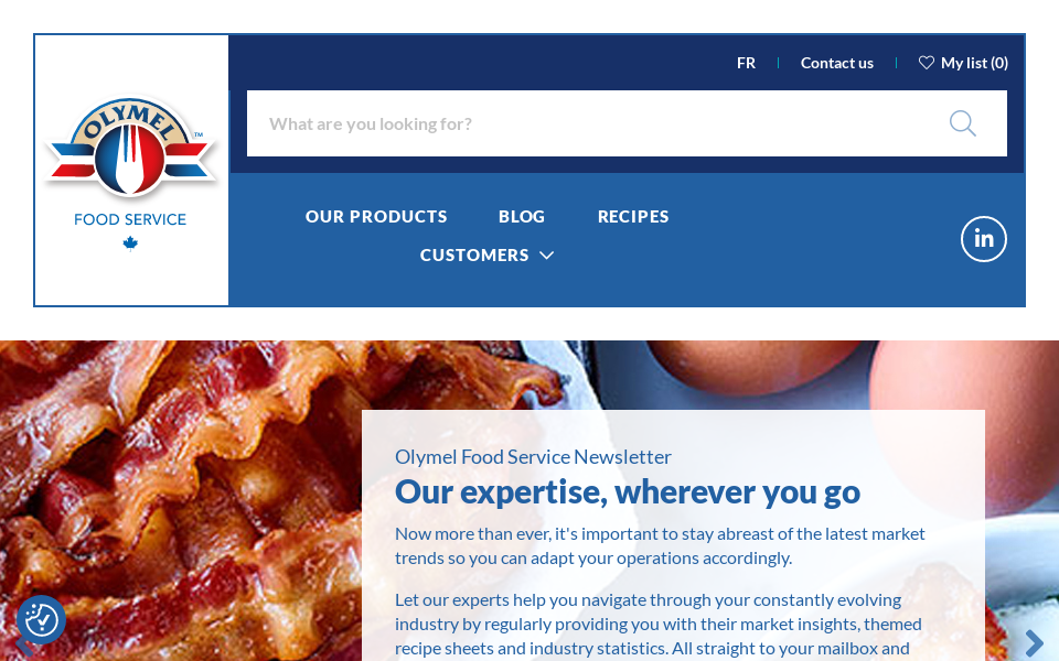 olymelfoodservice.com/ screen capture