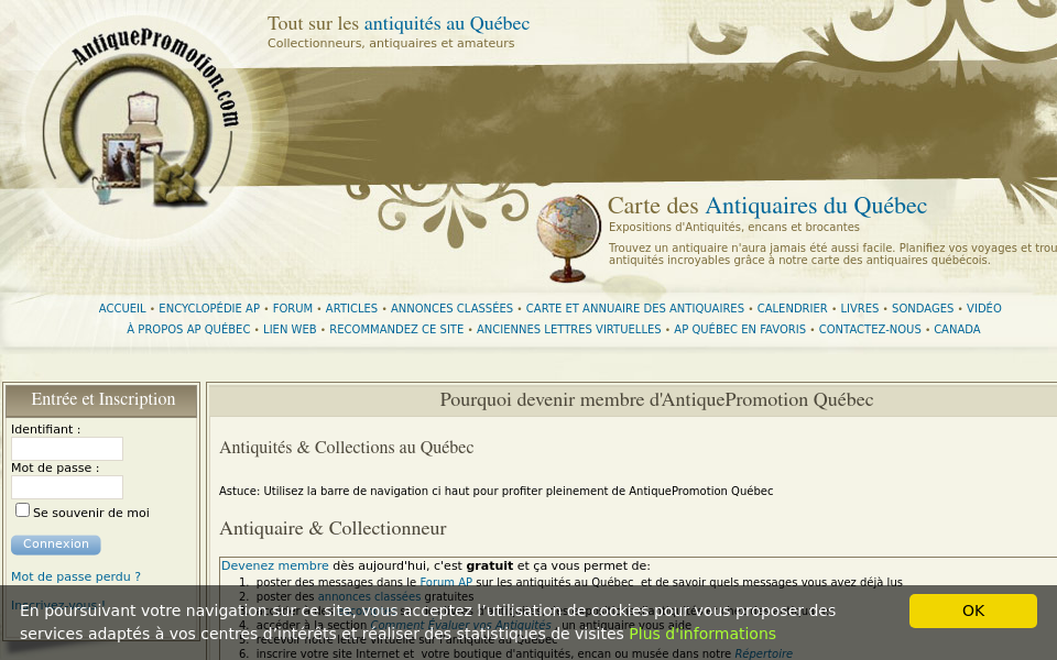 www.antiquepromotion.com/ screen capture