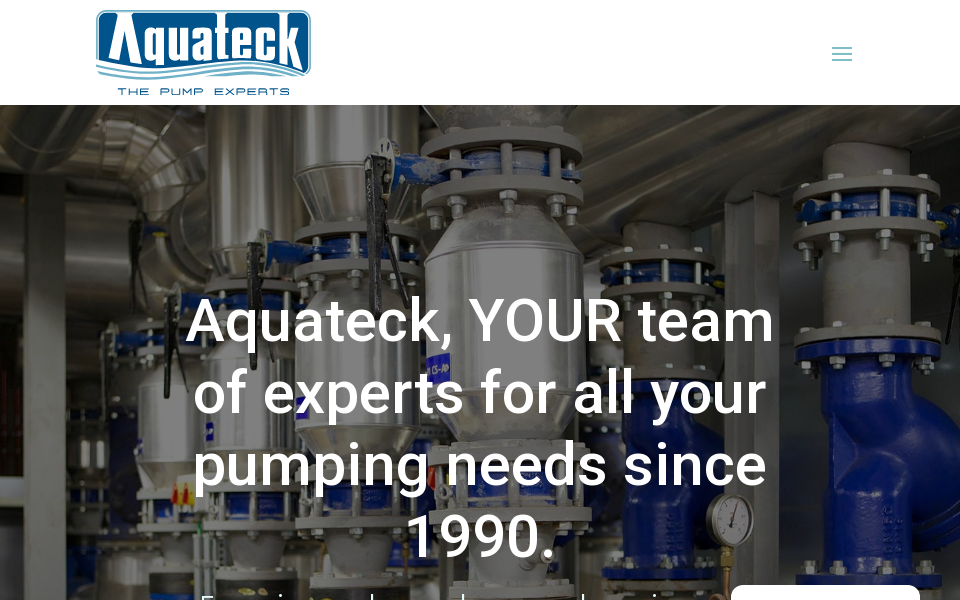 www.aquateck.com/ screen capture