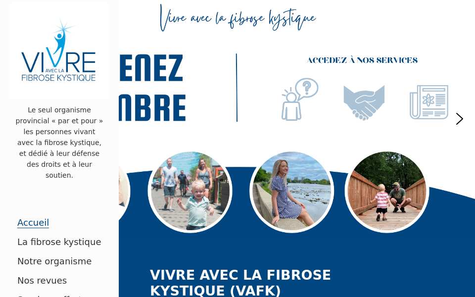 vivreaveclafibrosekystique.com/ screen capture