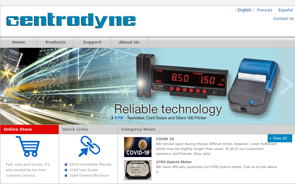 centrodyne.com screen capture