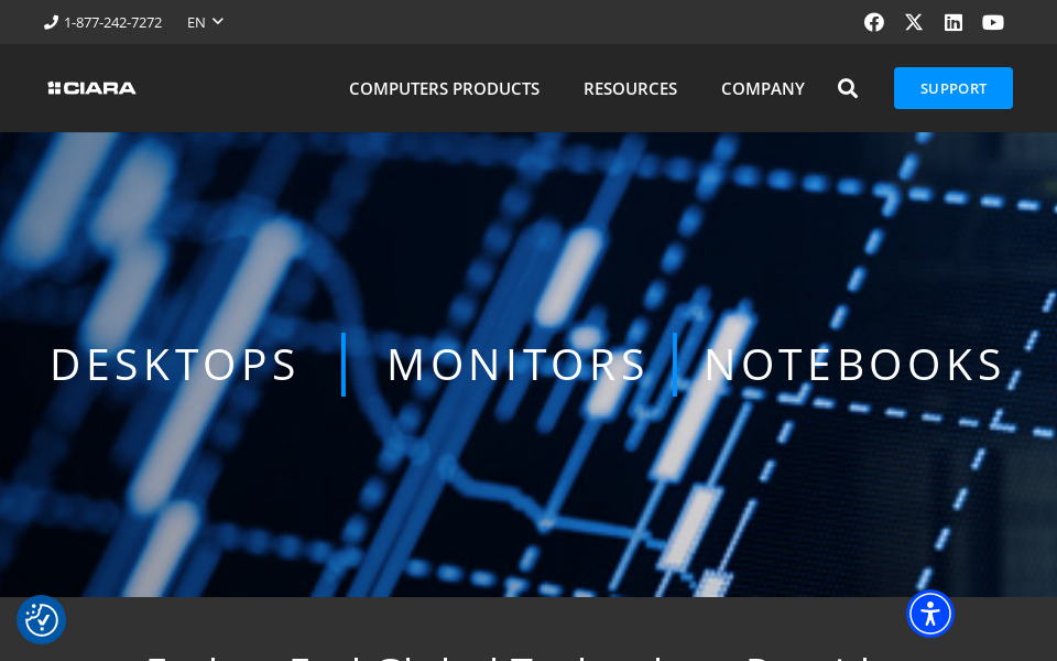 ciaratech.com/ screen capture