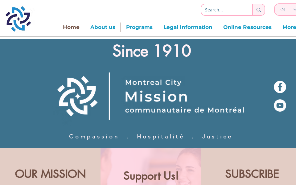 www.montrealcitymission.org/ screen capture