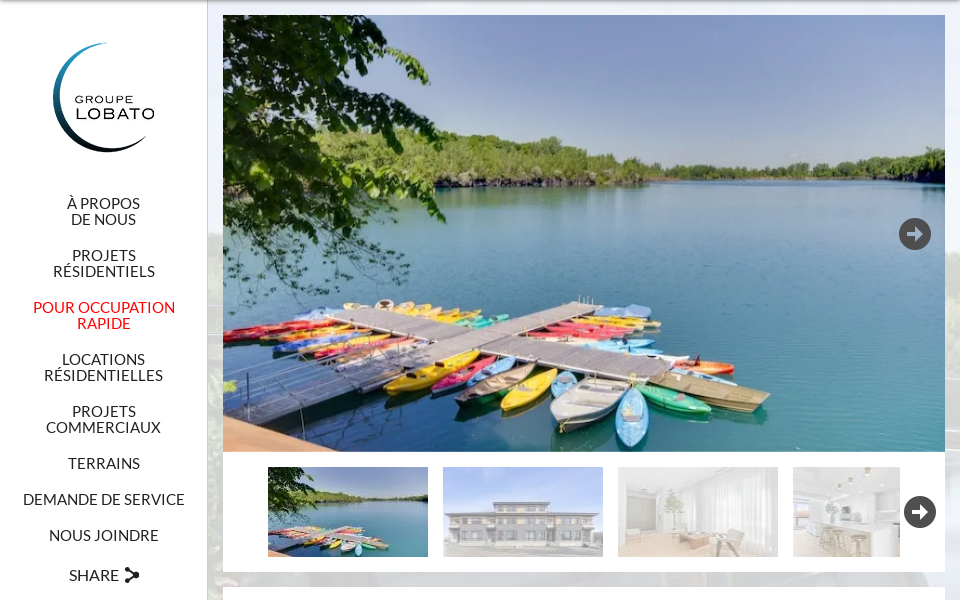 groupelobato.com/project/condos-neufs-saint-bruno-sur-le-lac/ screen capture