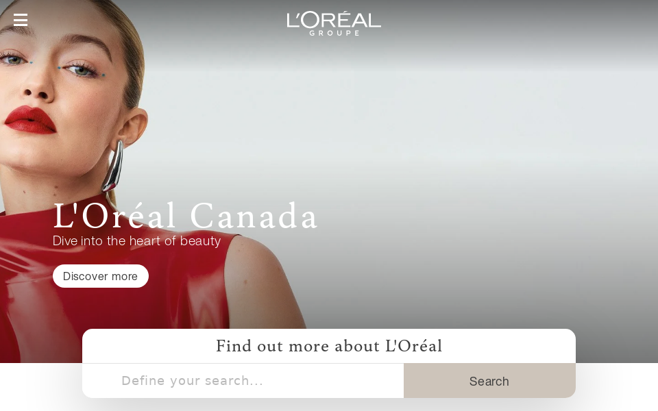 www.loreal.com/lorealca/ screen capture