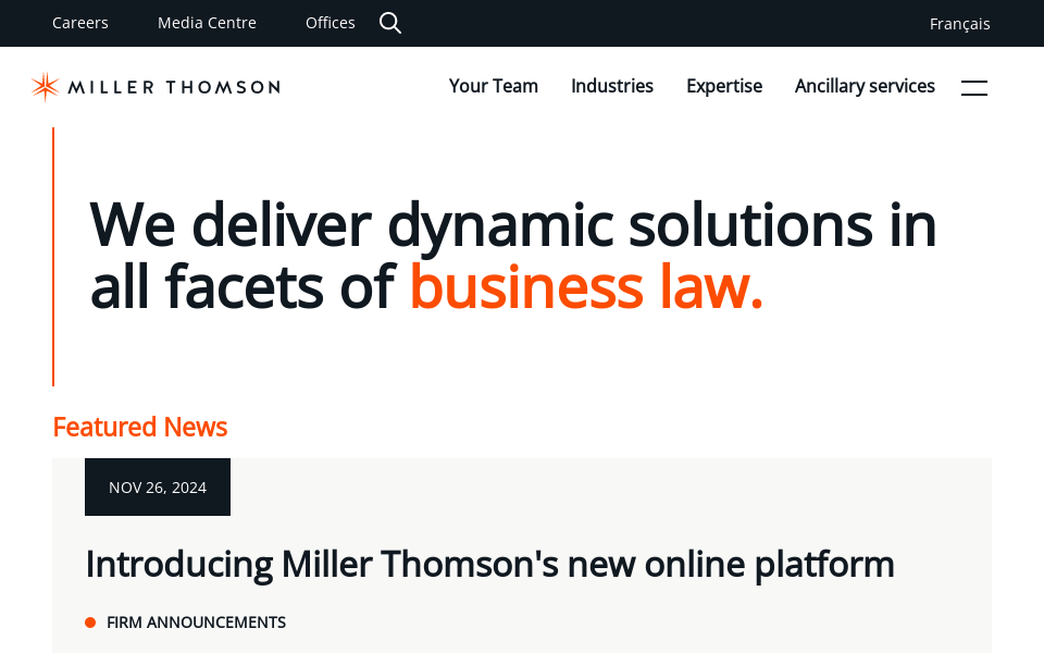 millerthomson.com screen capture