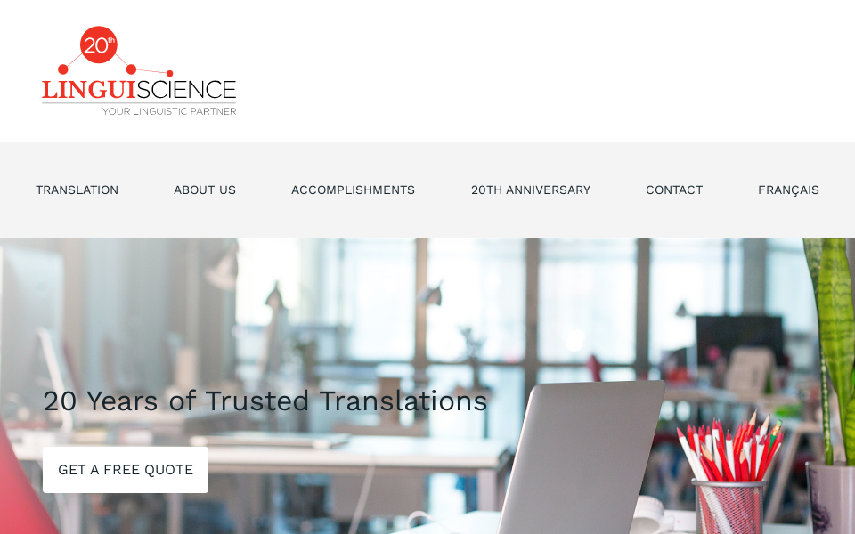 linguiscience.com/ screen capture