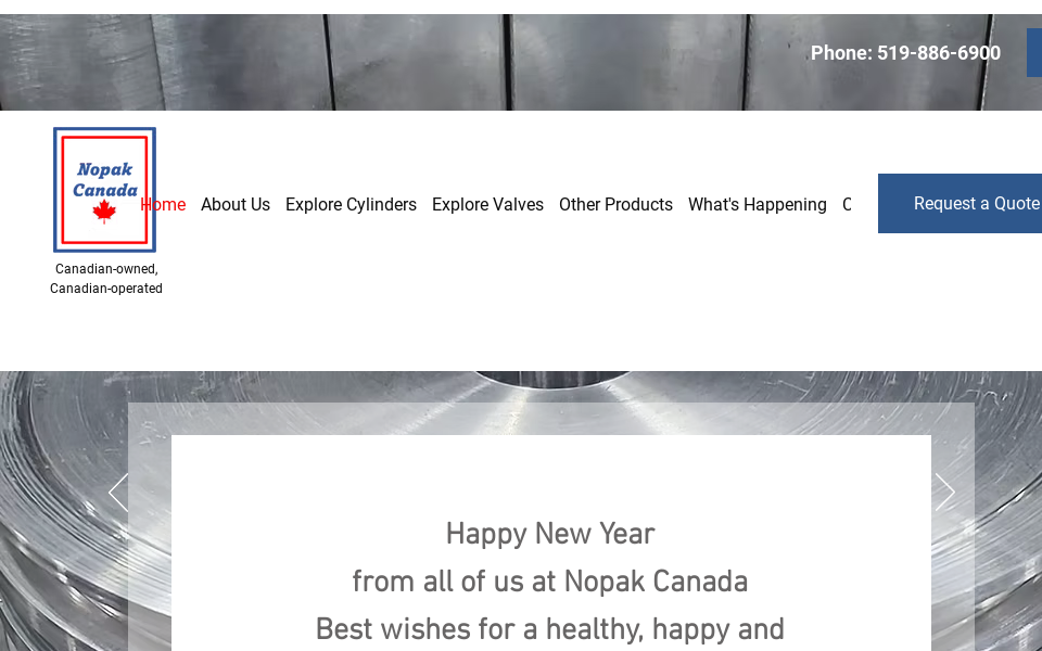 www.nopakcanada.com/ screen capture