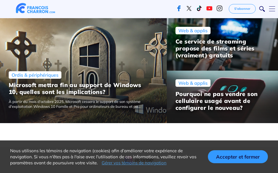 francoischarron.com/ screen capture