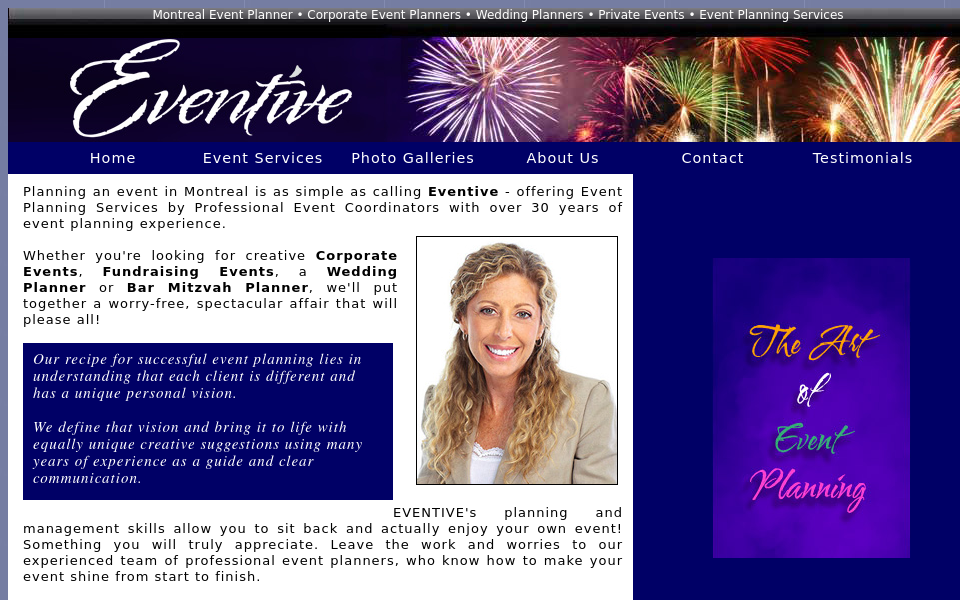 www.montrealeventsplanner.com/ screen capture