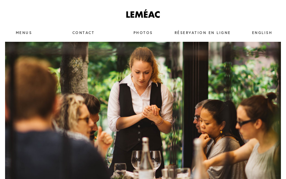 www.restaurantlemeac.com/ screen capture