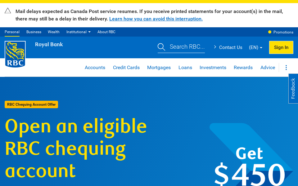 www.rbcroyalbank.com/personal.html screen capture