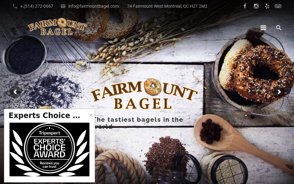 fairmountbagel.com/ screen capture