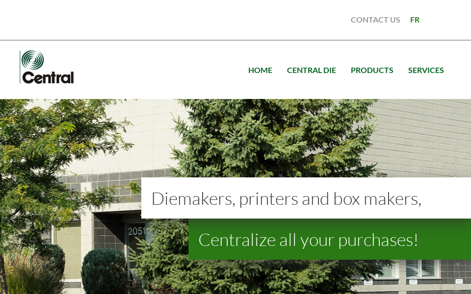 centraldie.com/ screen capture