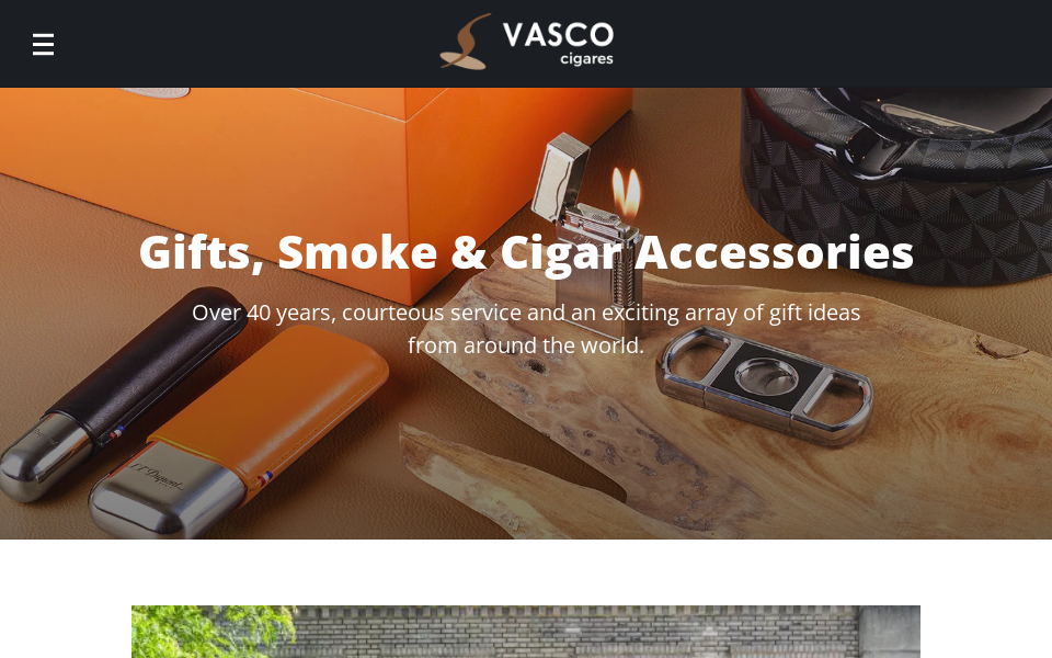 vascocigars.com/ screen capture