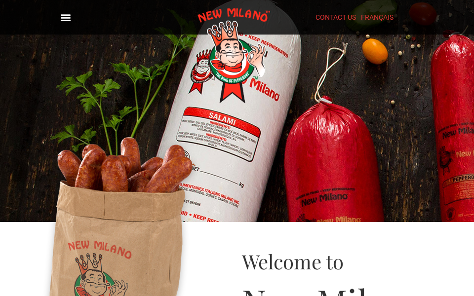 newmilano.com/ screen capture