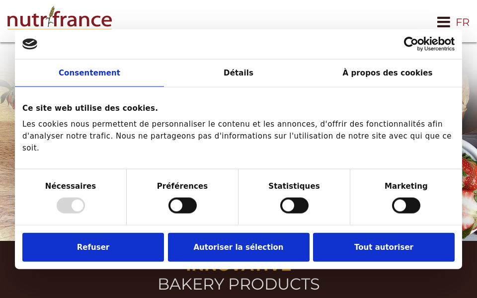 www.nutrifrance.com/ screen capture
