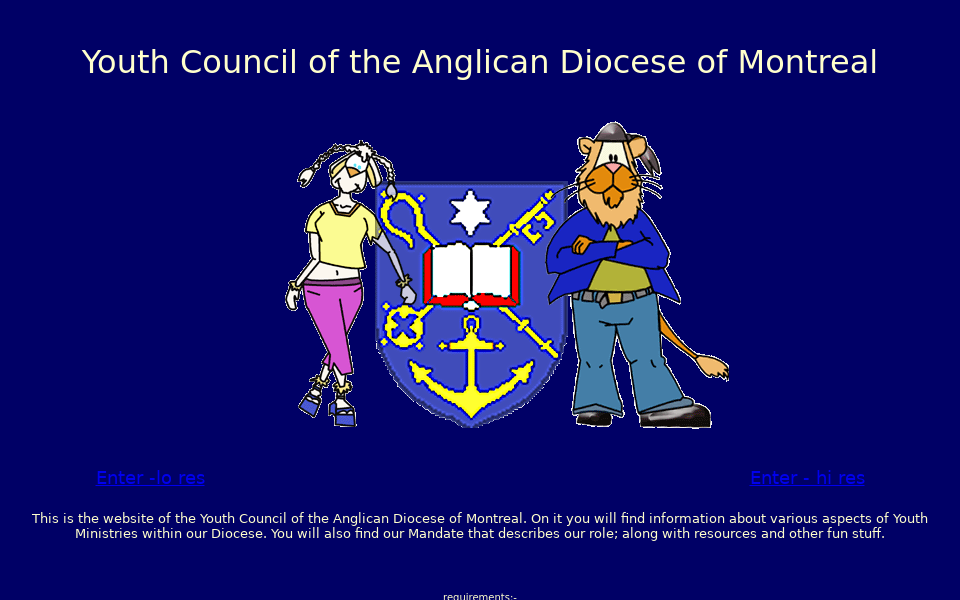 www.montreal.anglican.org/youth/ screen capture