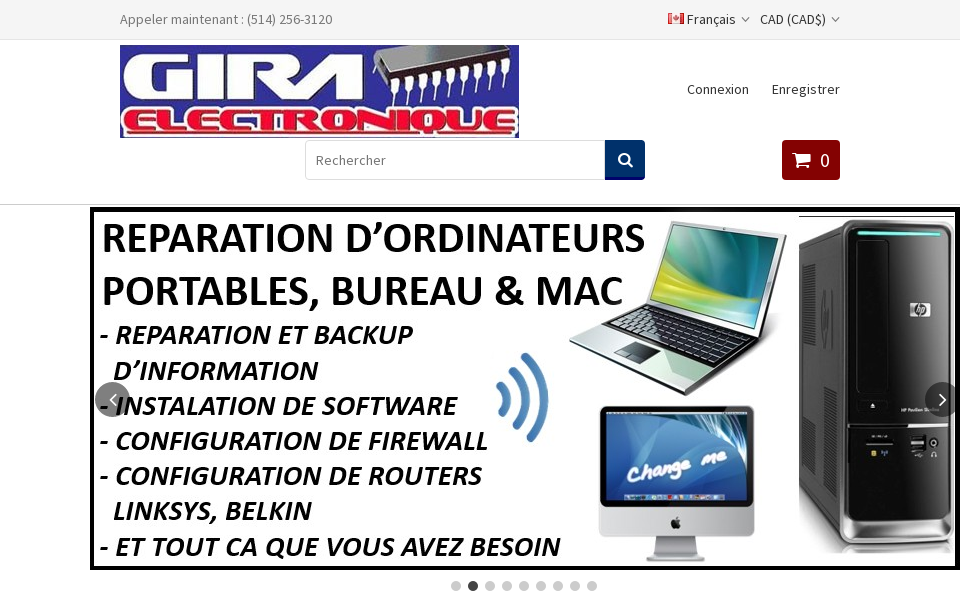 giraelectronique.com/fr/ screen capture