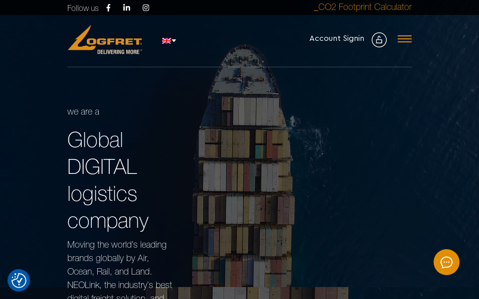 logfret.com/ screen capture