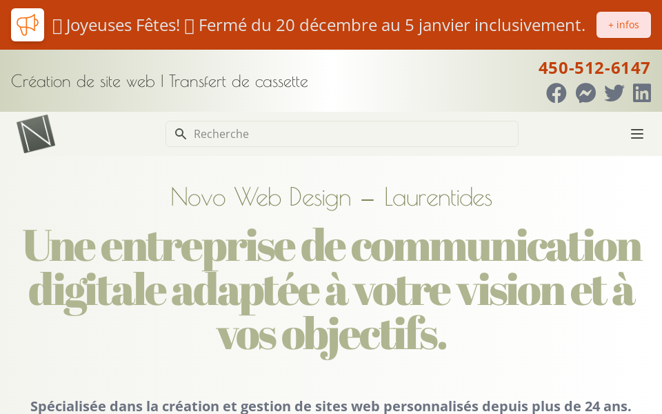 novowebdesign.com/ screen capture