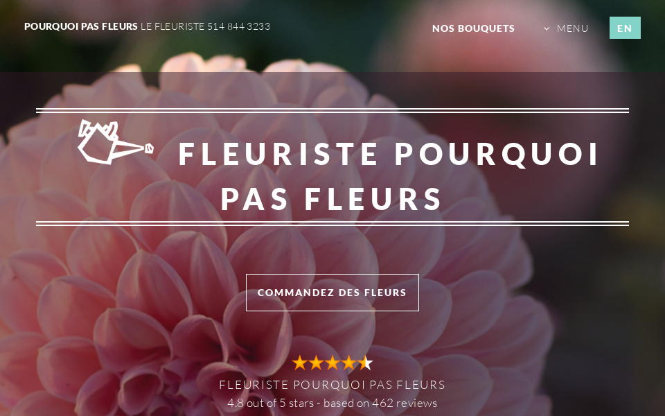 www.pourquoipasfleurs.com screen capture
