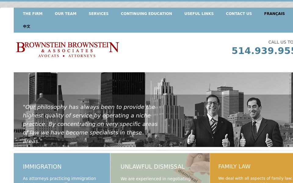 www.brownsteinlaw.com/ screen capture