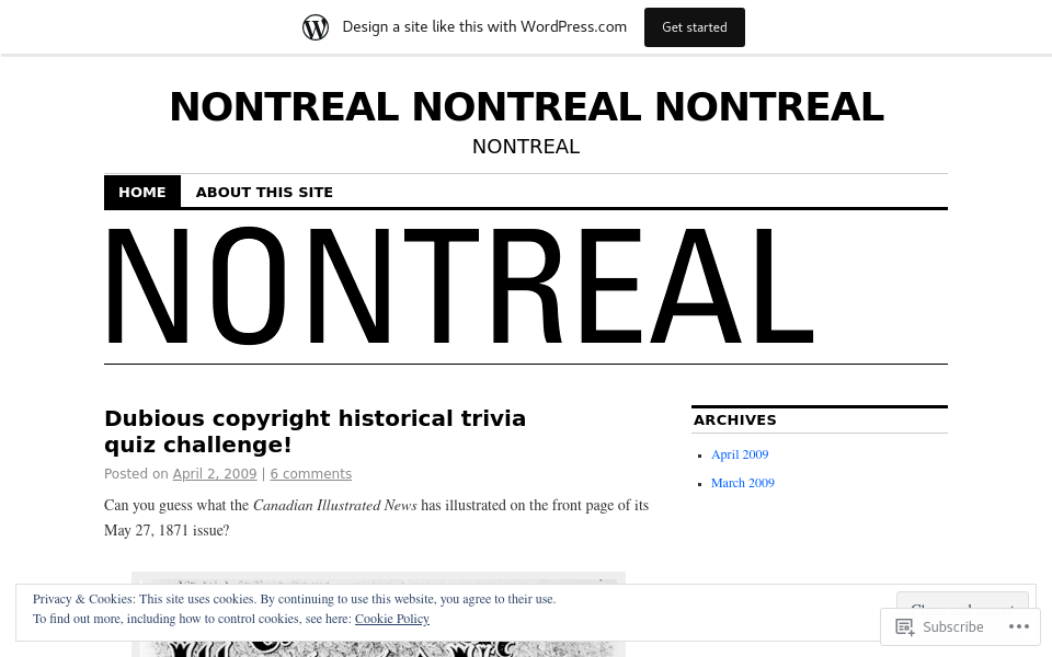 nontreal.wordpress.com/ screen capture