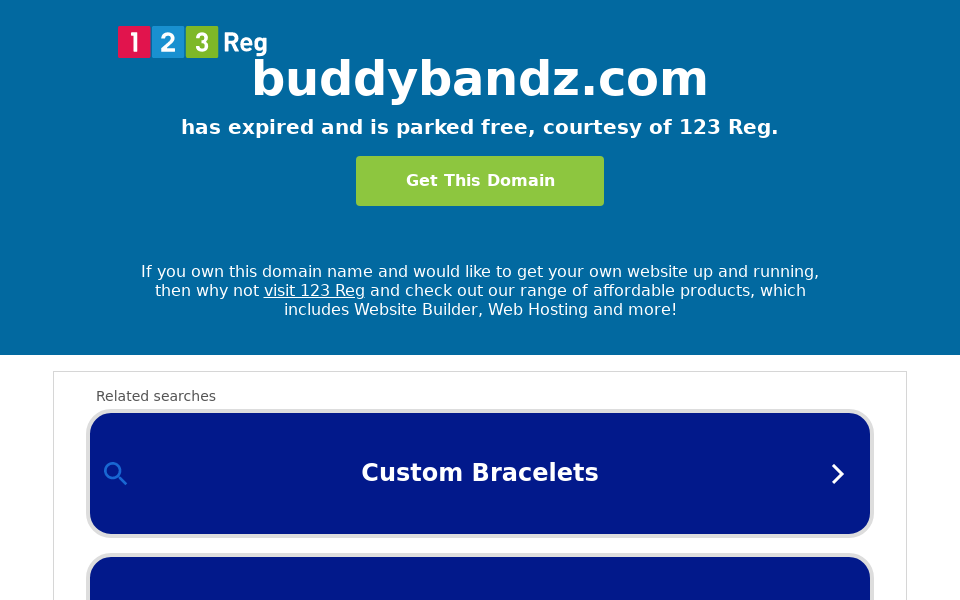 www.buddybandz.com/ screen capture