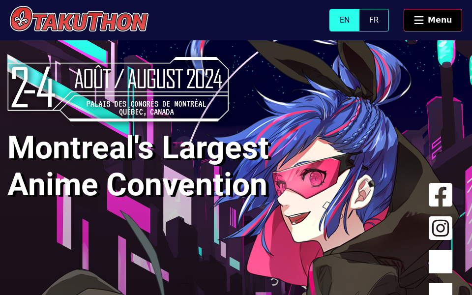 www.otakuthon.com/ screen capture